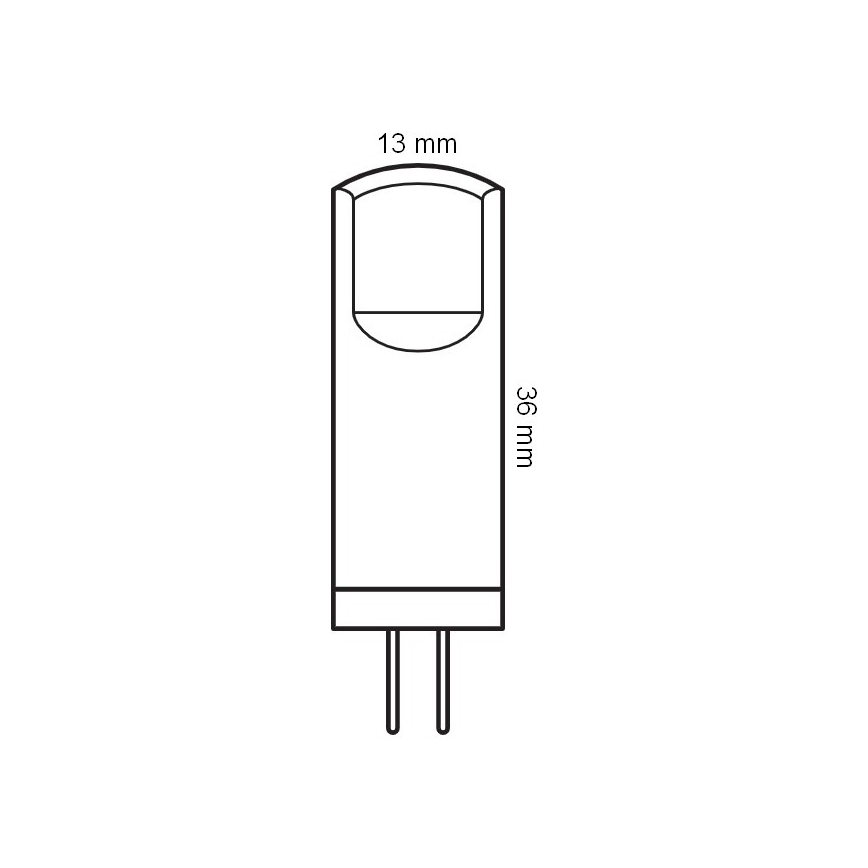 Komplektas 5 vnt. LED G4 (PIN) lemputės 1,8W/12V 2700K - Osram