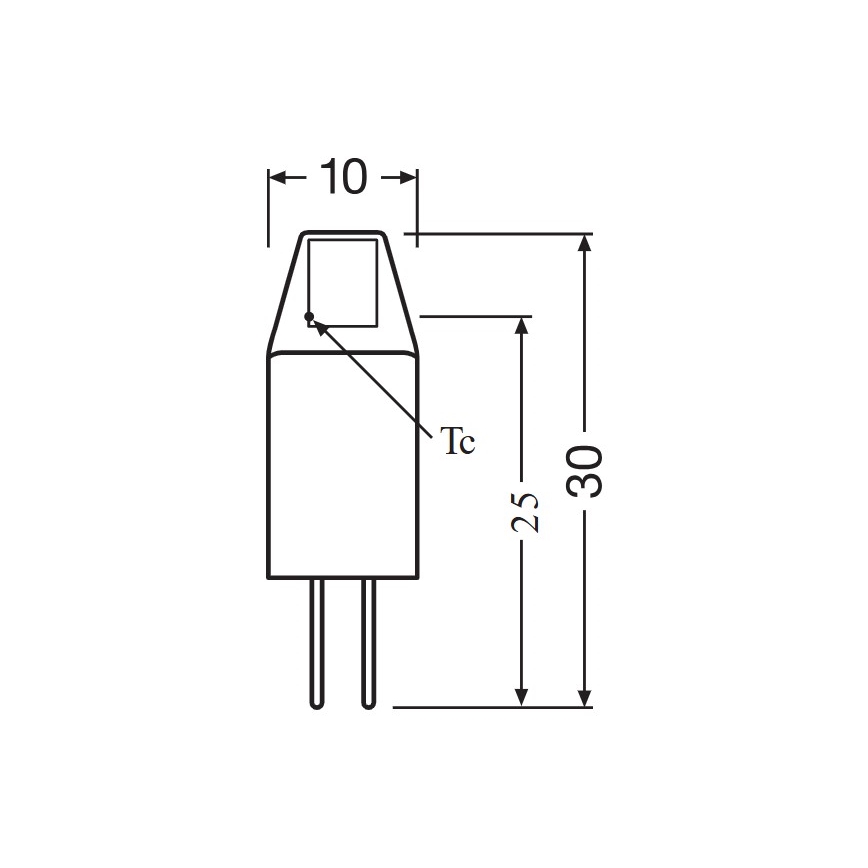 Komplektas 5 vnt. LED lemputės PIN MICRO G4, 1W/12V, 2700K - Osram