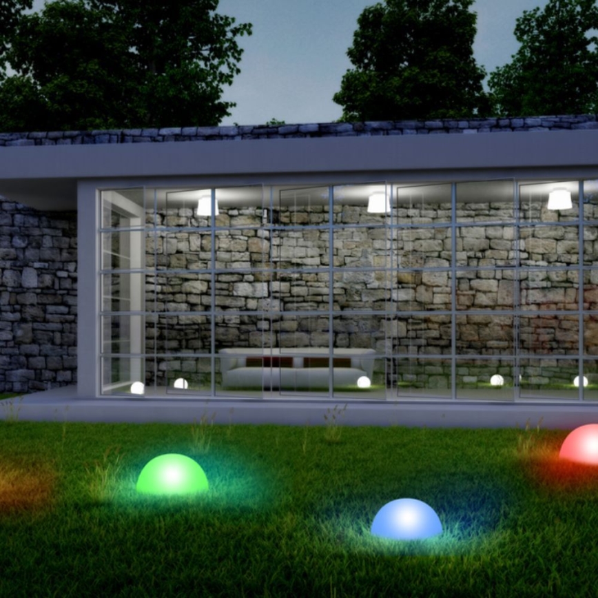 KOMPLEKTAS 5x LED apšvietimas, įkraunamas saulės energija LED/1,2V daugiaspalvis