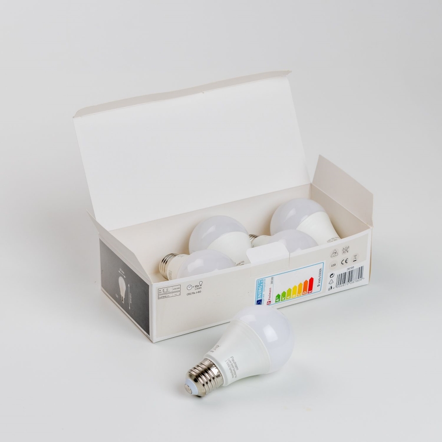 KOMPLEKTAS 5x LED elektros lemputė A60 E27/9W/230V 2700K - Paulmann 28780
