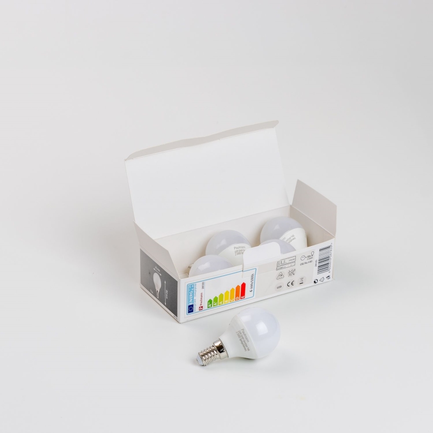 KOMPLEKTAS 5x LED elektros lemputė P45 E14/5,5W/230V 2700K - Paulmann 28783