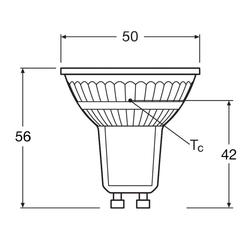 KOMPLEKTAS 5x LED elektros lemputė PAR16 GU10/4,3W/230V 2700K 120° - Osram