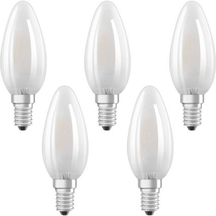KOMPLEKTAS 5x LED Elektros lemputė VINTAGE E14/4W/230V 2700K - Osram