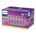 KOMPLEKTAS 6x LED elektros lemputė VINTAGE Philips E27/4W/230V 2700K