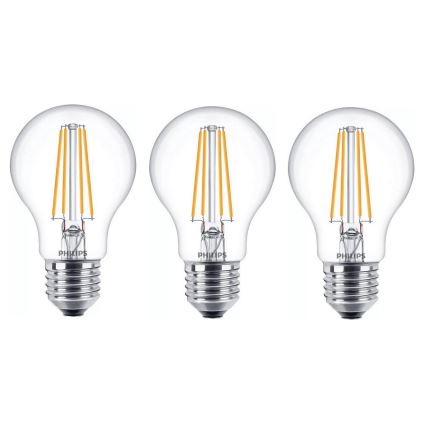 KOMPLEKTAS 6x LED elektros lemputė VINTAGE Philips E27/7W/230V 2700K