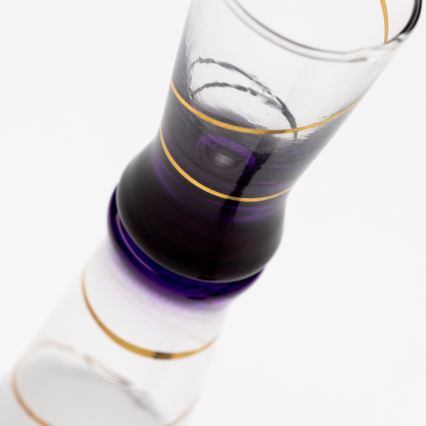 KOMPLEKTAS 6x stikliukas šotams 25 mm permatoma žalia