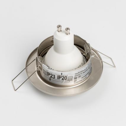 Komplektas iš 5 vonios įleidžiamųjų šviestuvų, 1xGU10/4W/230V, IP23, matinė chromo apdaila