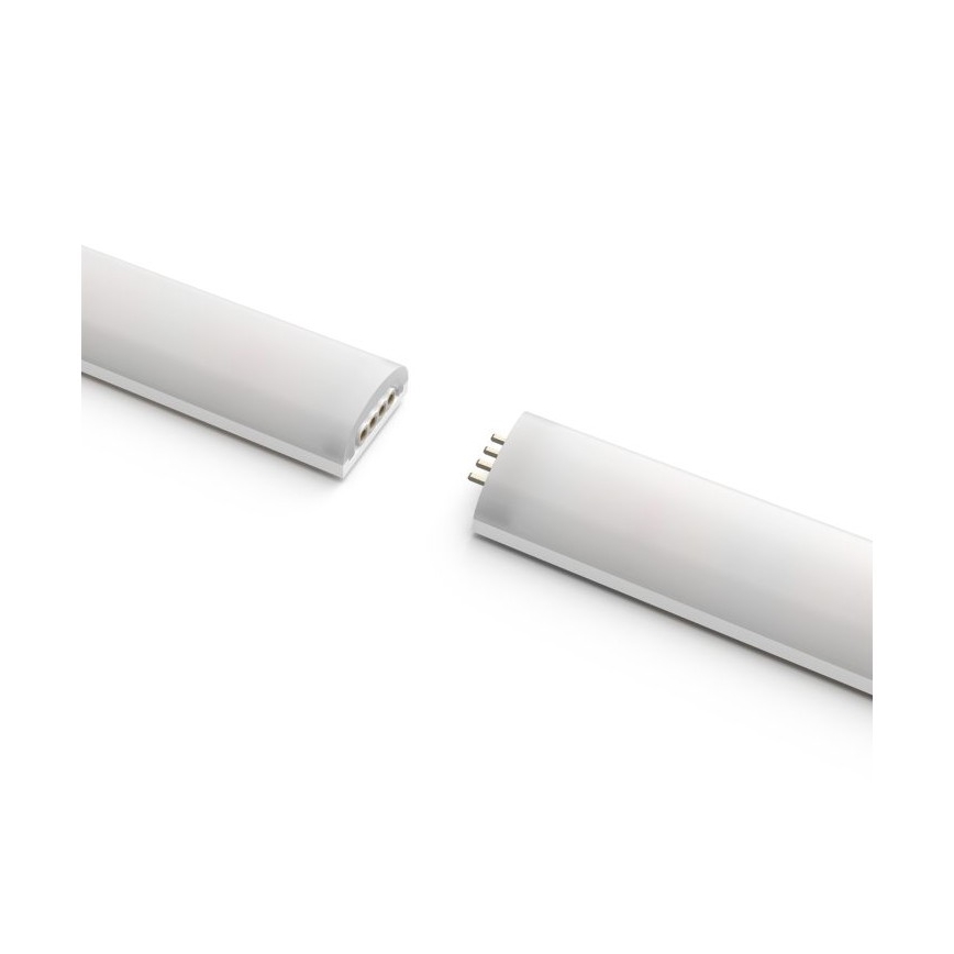 KOMPLEKTAS - LED RGBW Reguliuojama juostelė Philips Hue WHITE AND COLOR AMBIANCE 2m LED/20W/230V + 4x Pritemdoma elektros lemputė Philips A60 E27/6,5W/230V 2000-6500K