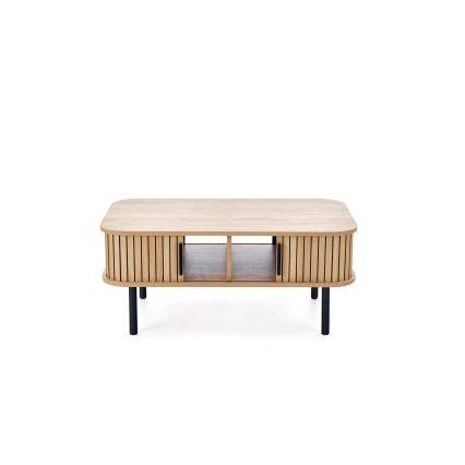 Konferencinis staliukas CASA 90x50 cm rudas/juodas