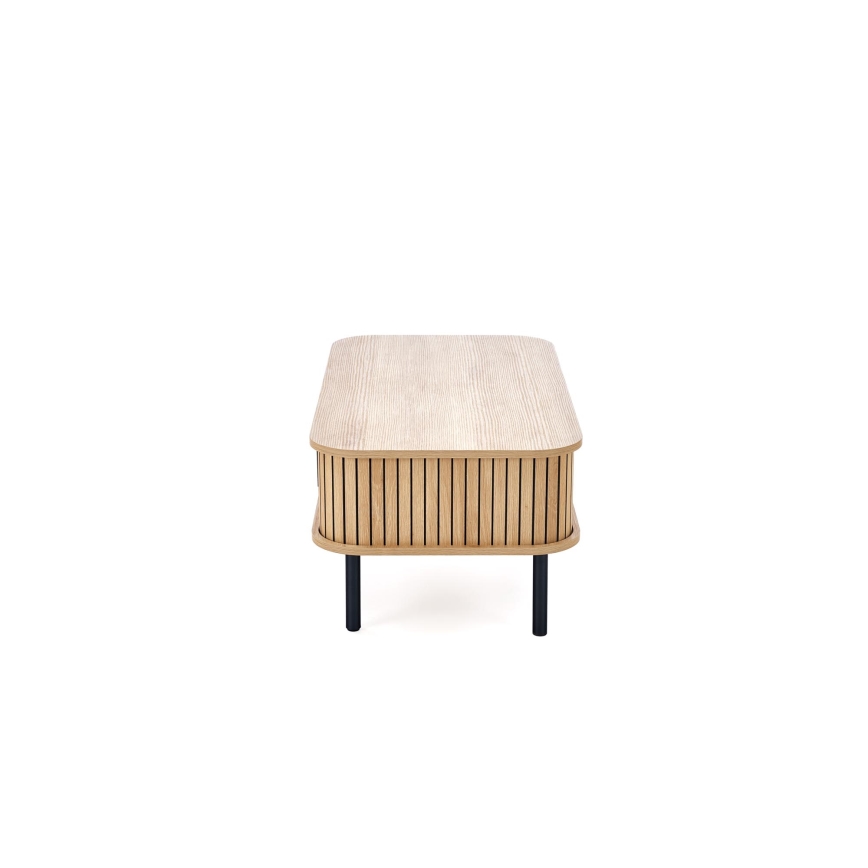 Konferencinis staliukas CASA 90x50 cm rudas/juodas