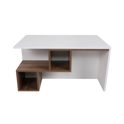 Konferencinis staliukas DILAY 52x100 cm ruda/balta