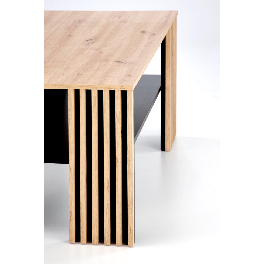 Konferencinis staliukas FORMA 110x65 cm rudas/juodas