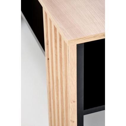 Konferencinis staliukas FORMA 110x65 cm rudas/juodas