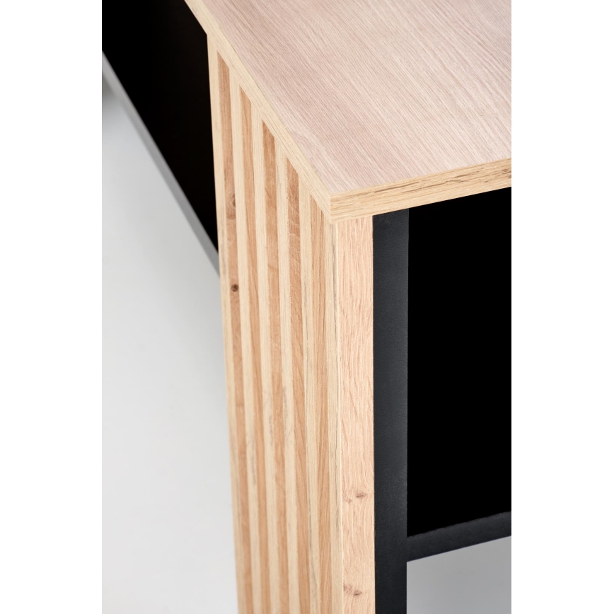 Konferencinis staliukas FORMA 110x65 cm rudas/juodas