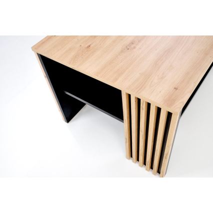 Konferencinis staliukas FORMA 110x65 cm rudas/juodas