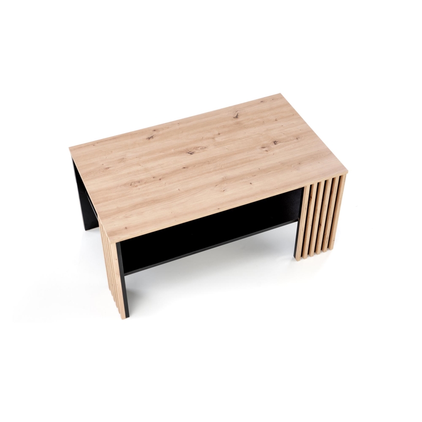 Konferencinis staliukas FORMA 110x65 cm rudas/juodas