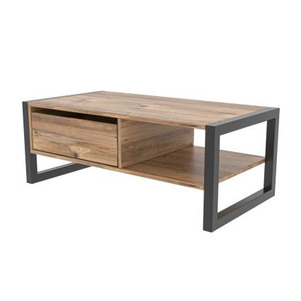 Konferencinis staliukas HALDIZEN 55x105 cm juoda/ruda