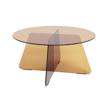 Konferencinis staliukas SANOS 80 cm dūminė ruda