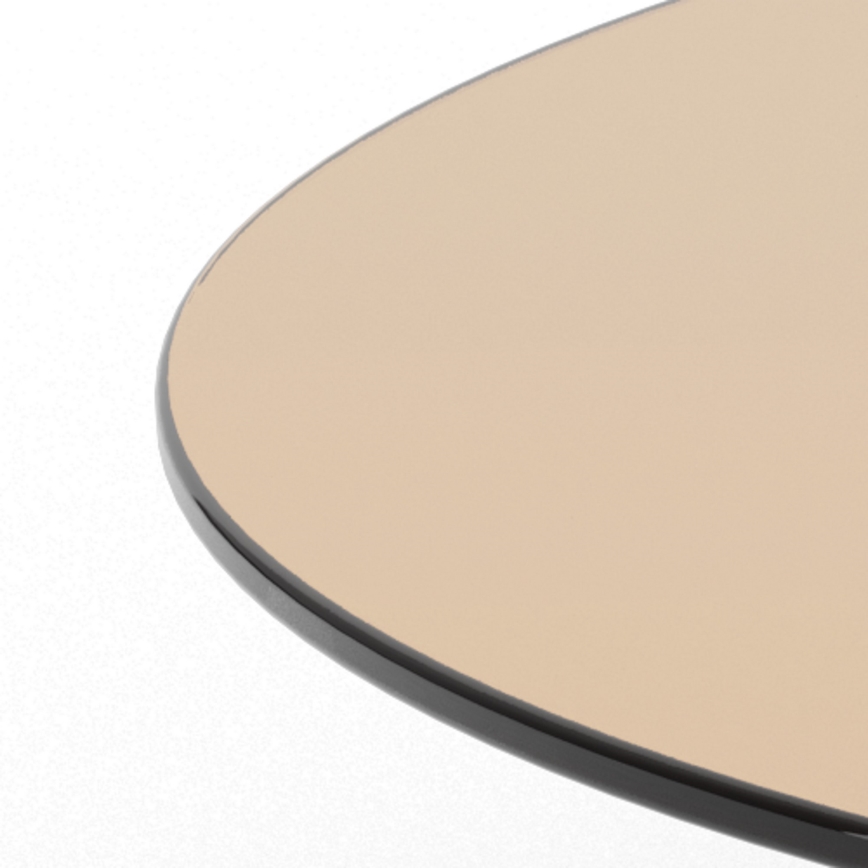 Konferencinis staliukas SANOS 80 cm dūminė ruda