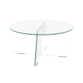 Konferencinis staliukas SANOS 80 cm – skaidrus