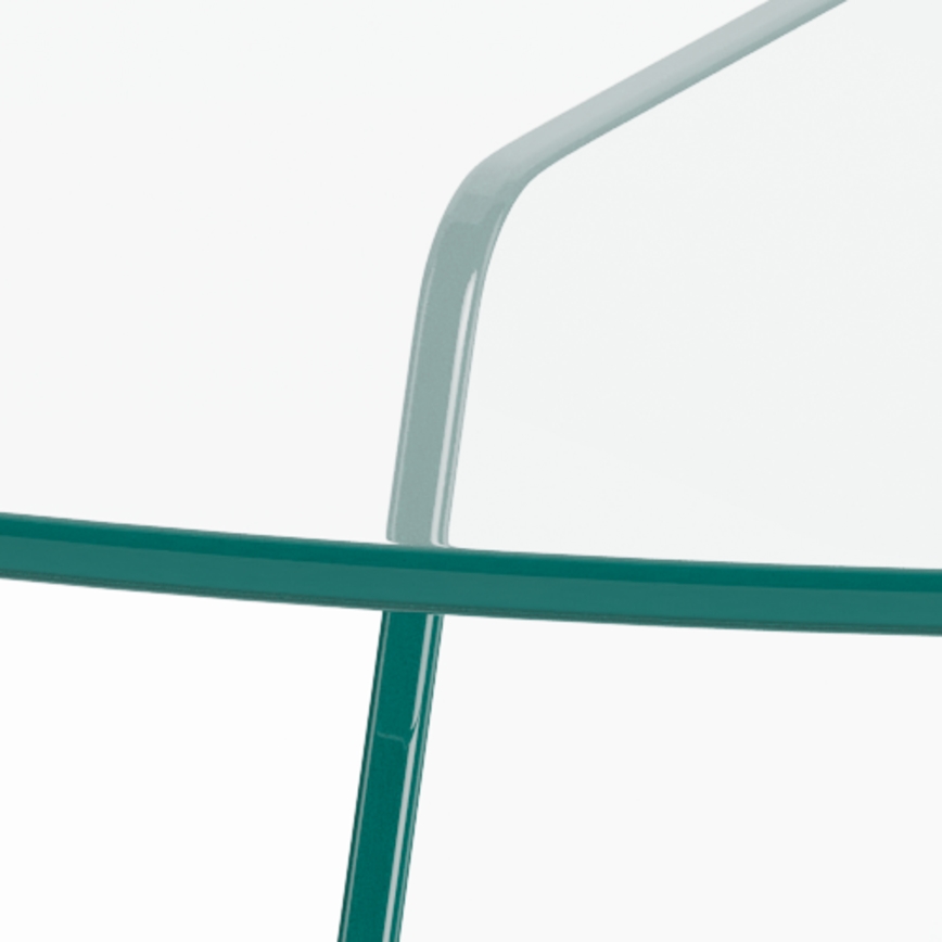 Konferencinis staliukas SANOS 80 cm – skaidrus