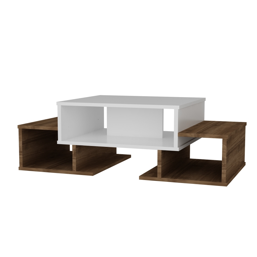Konferencinis staliukas SARAFINA 39x103 cm ruda/balta