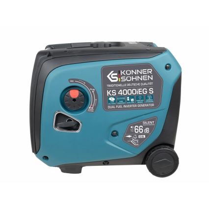Könner & Söhnen 5106 - Dujų ir benzino inverterinis elektros generatorius KS 4000iEG S 4000W