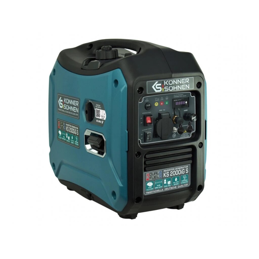 Könner & Söhnen KS7869 - Dujų ir benzino inverterinis elektros generatorius KS 2000iG S 2000W