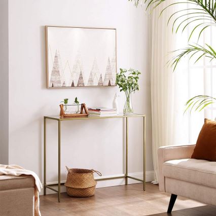 Konsolinis staliukas CIREL aukso spalvos