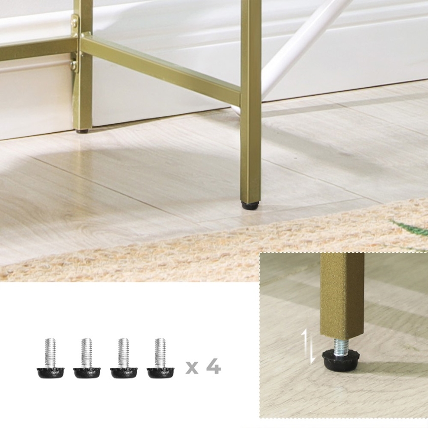 Konsolinis staliukas CIREL, aukso spalvos