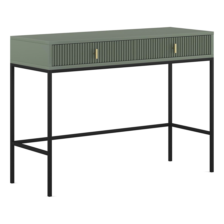 Konsolinis staliukas SUE žalia/juoda