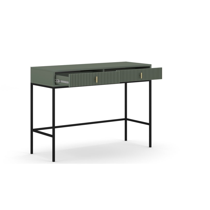 Konsolinis staliukas SUE žalia/juoda