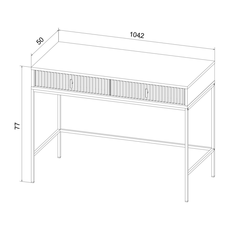 Konsolinis staliukas SUE žalia/juoda