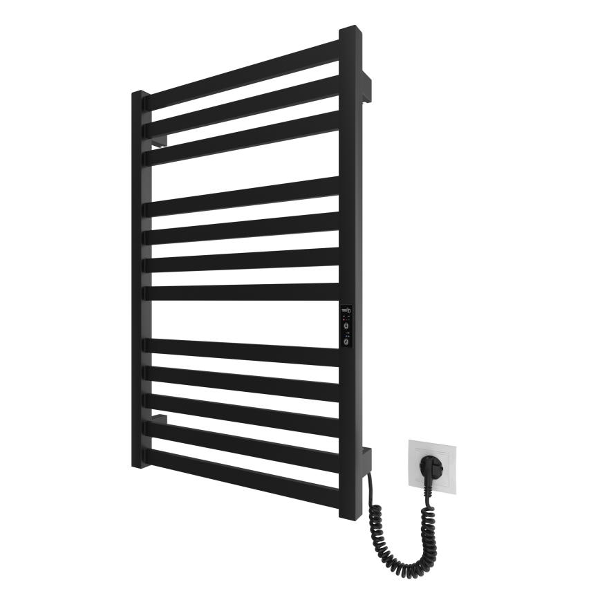 Kopėčių tipo rankšluosčių džiovintuvas HF OXFORD 170W/230V 77x53 cm juoda