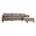 KORFU L formos kampinė sofa, kreminė, dešinė