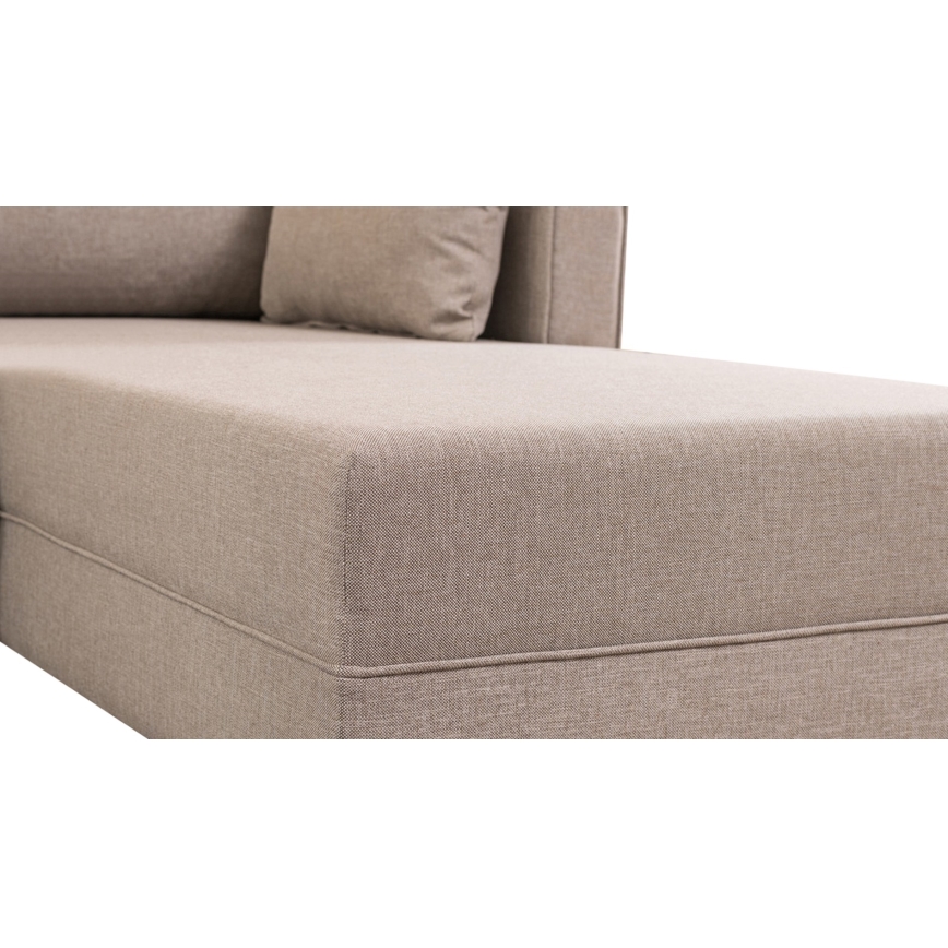 KORFU L formos kampinė sofa, kreminė, dešinė