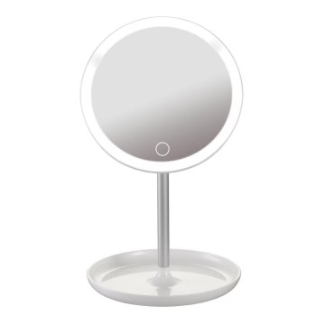Kosmėtinės veidrodis su pritemdomu LED apšvietimu LED/4W/5V USB Kosmėtinės veidrodis su pritemdomu LED apšvietimu LED/4W/5V USB