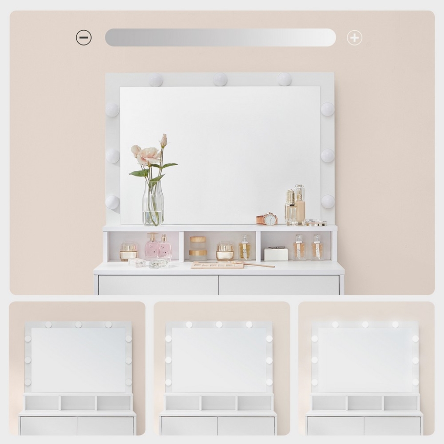 Kosmetinis staliukas HATOR, baltas