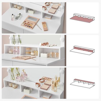 Kosmetinis staliukas HATOR, baltas