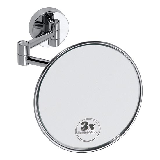 Kosmetinis veidrodėlis 14x14 cm, sidabrinės spalvos