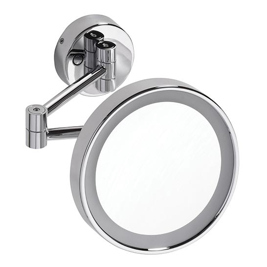 Kosmetinis veidrodėlis 22x20 cm sidabro spalvos