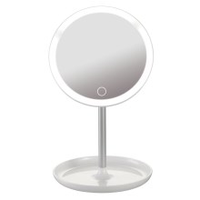 Kosmetinis veidrodis su pritemdomu LED apšvietimu LED/4W/5V USB