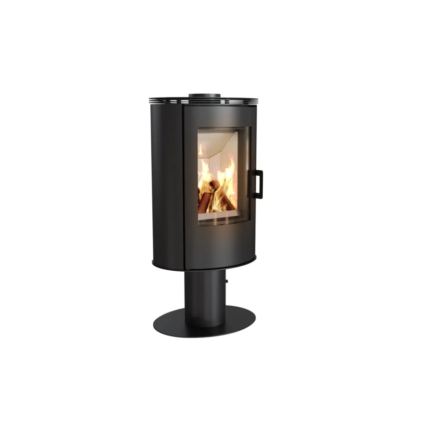 Plieninis židinys 8kW 150mm