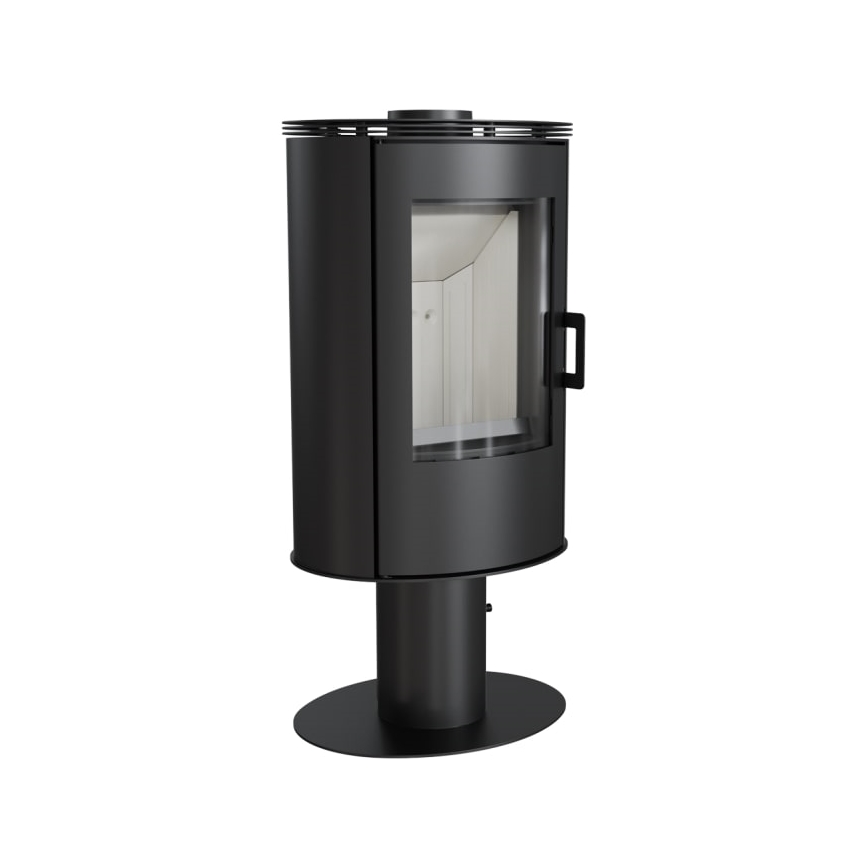 Plieninis židinys 8kW 150mm