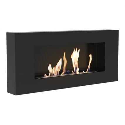Kratki - Sieninis BIO židinys 40x90 cm 1,5kW juodas