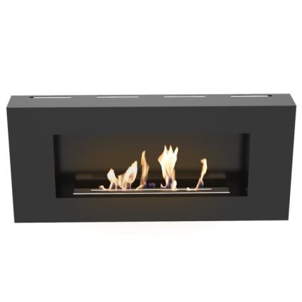 Kratki - Sieninis BIO židinys 40x90 cm 1,5kW juodas