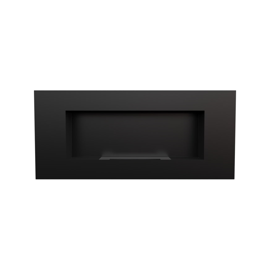 Kratki - Įmontuotas BIO židinys 40x90 cm 2kW juoda