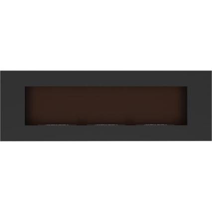 Kratki - Įmontuojamas BIO židinys 40x120 cm 3x1,1kW juodas