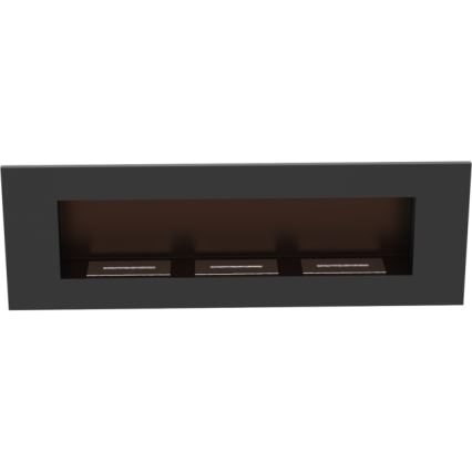 Kratki - Įmontuojamas BIO židinys 40x120 cm 3x1,1kW juodas