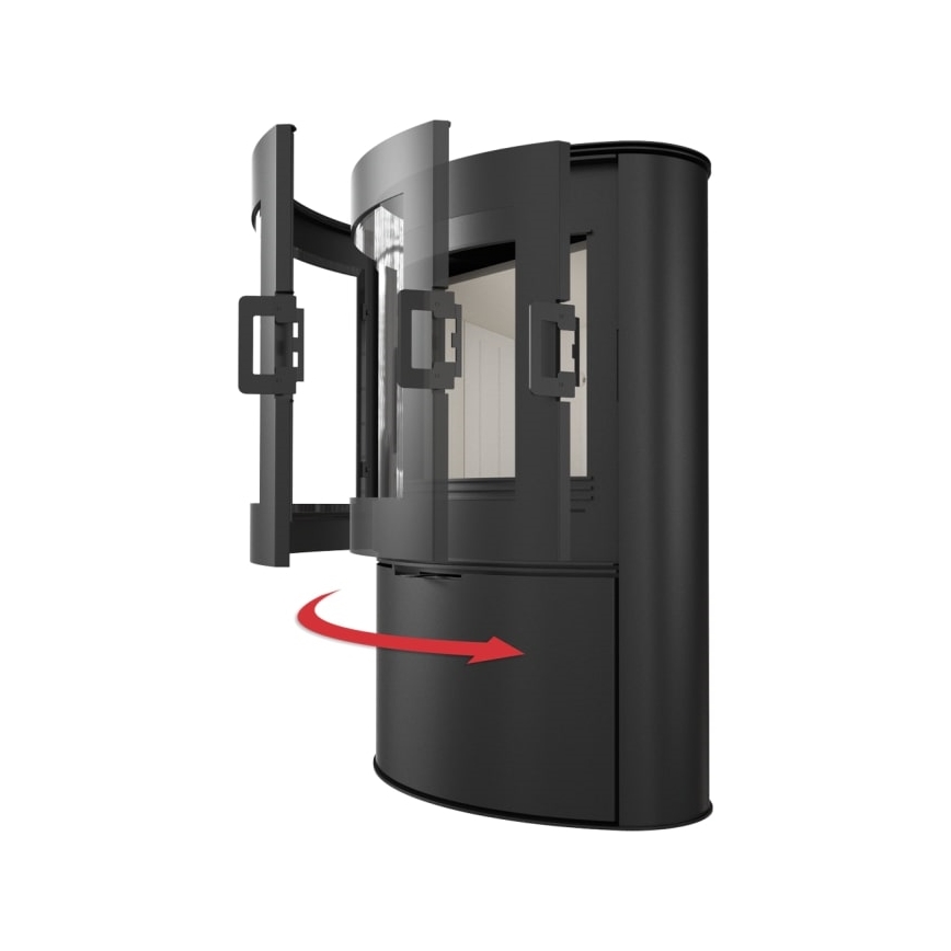 Kratki - Plieninės židinio krosnelės 10 kW 150 mm